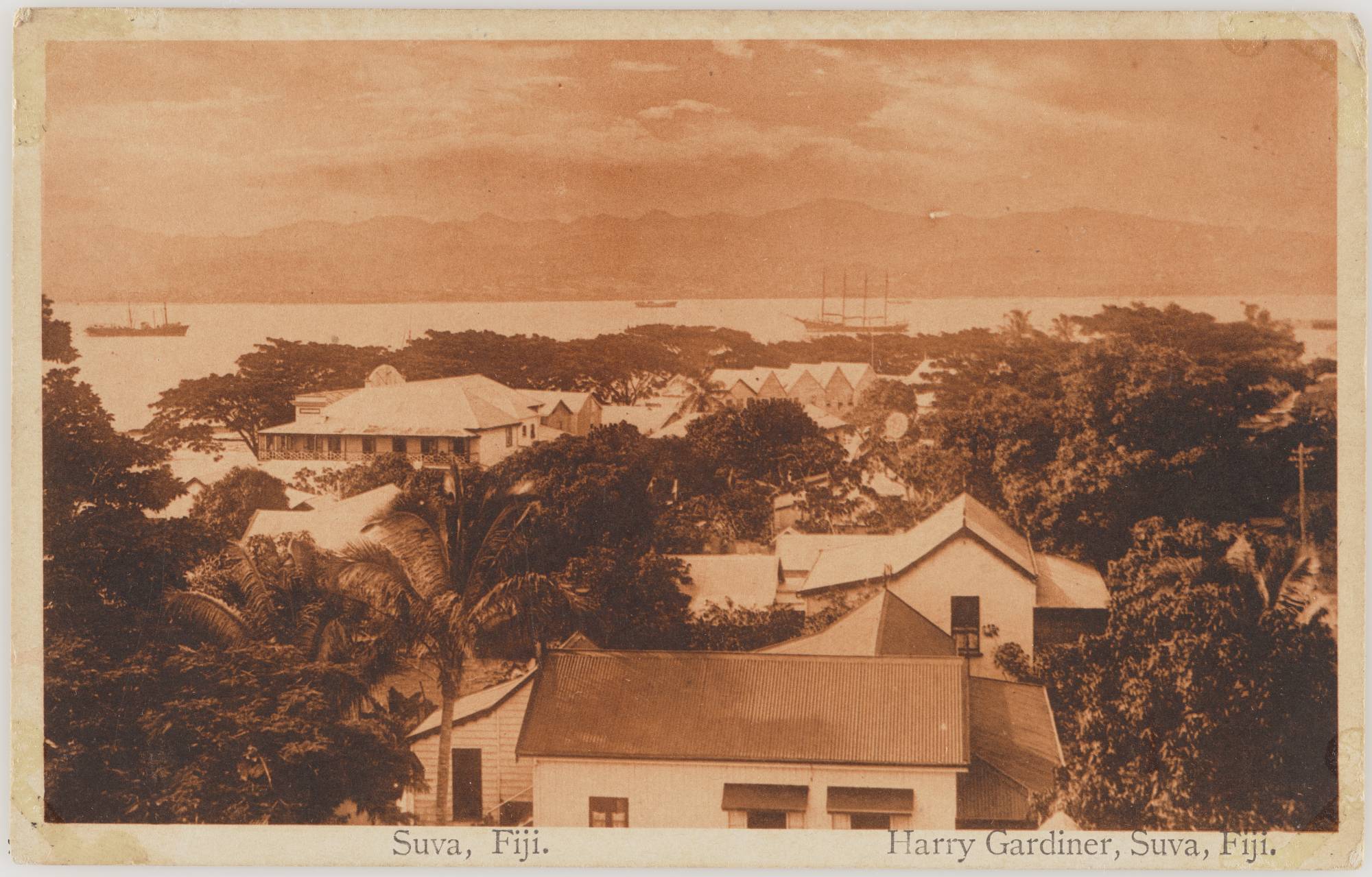 © Suva, Fiji, 1920s, Fiji, by Harry Gardiner. Te Papa (PS.002824)